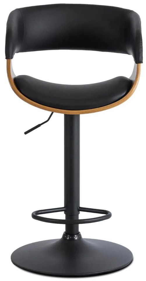 Elegáns Bárszék Fekete Eco-bőr Kárpittal. OREGON