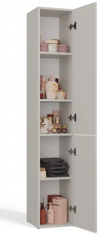 Kashar Nel II fürdőszoba szekrény, 31x174x30 cm, kasmír