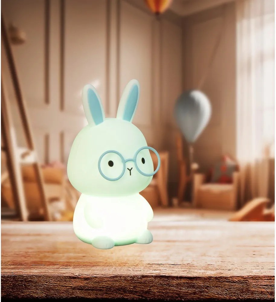 Világoskék gyerek éjjelilámpa Felix – Fischer &amp; Honsel