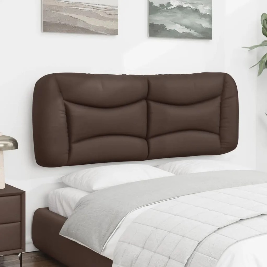 barna műbőr fejtámla párna 120 cm