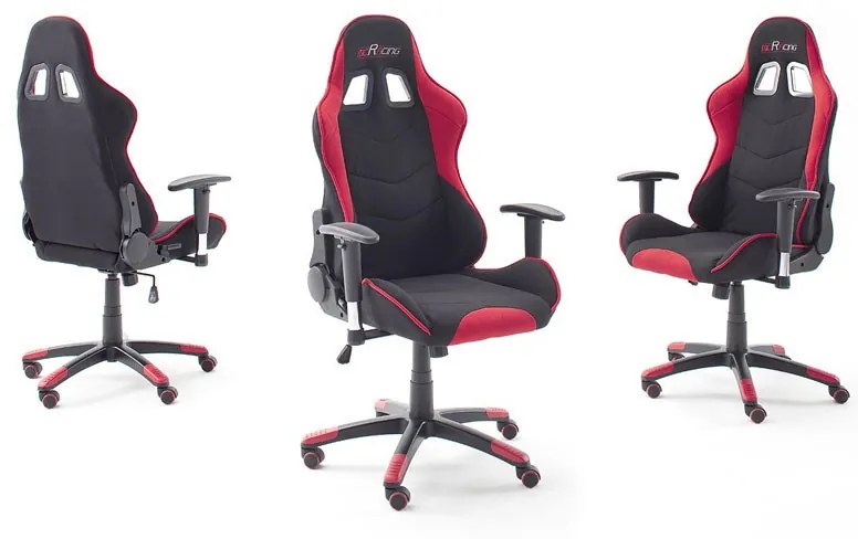 McRacing 1 forgószék piros fekete