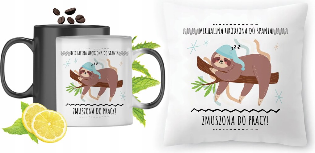 Michalina Mágikus bögre fényképes nyomott mintás párna szett