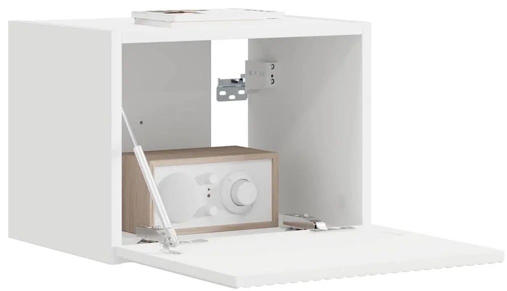 vidaXL TV Fali Szekrény Fehér 60 x 31 x 29.5 cm Faanyag