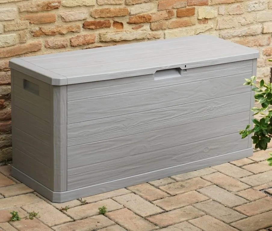 WOODYS Kerti műanyag tárolódoboz 280 L világosszürke