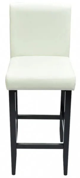 6 db fehér műbőr bárszék