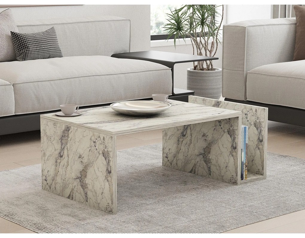 Dohányzóasztal Memo - Freesia Marble