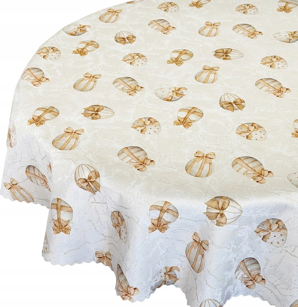 Abrosz Foltálló Húsvéti Arany Bézs Húsvéti tojás Kör átm. 155 cm