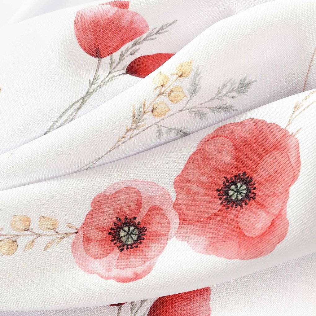 Goldea dekor függöny - pipacsok 180x150 cm