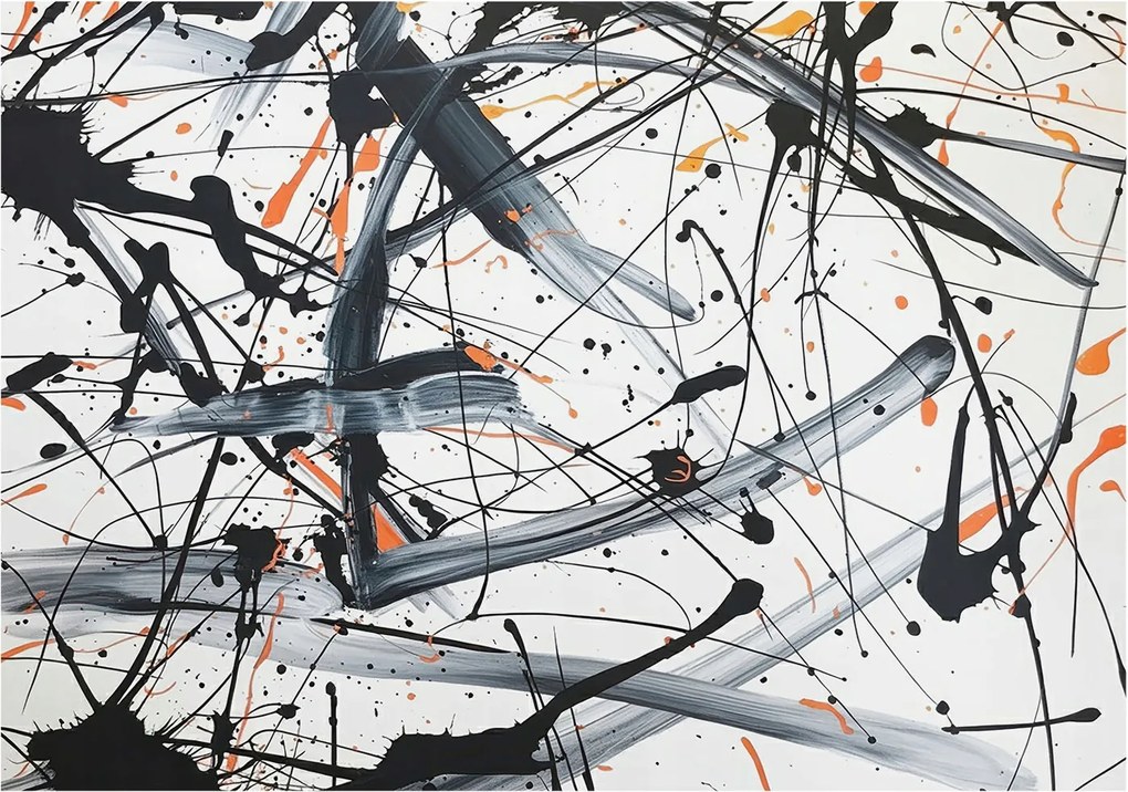 Dekoratív Fotótapéta Hálószobába Energikus káosz 312x219