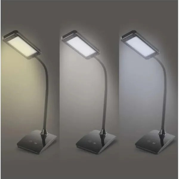 LED fényerőszabályozható asztali lámpa EDDY LED/6W/230V 3000/4500/6800K fekete