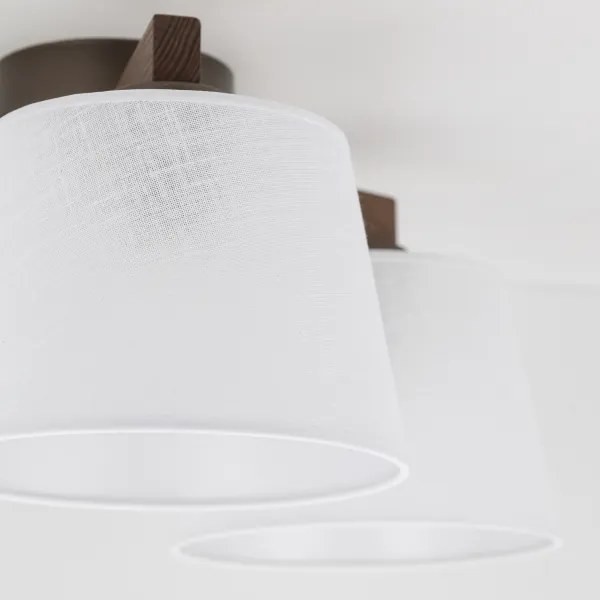 Brilagi - Felületre szerelt csillár LATTE 3xE27/15W/230V fenyő/fehér