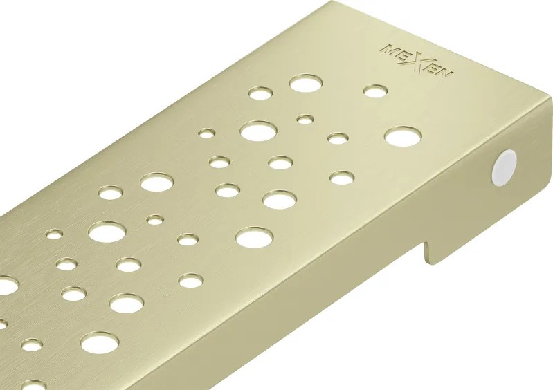 Mexen M12 burkolat lineáris lefolyóhoz 90 cm, arany kefézett - 1A21090