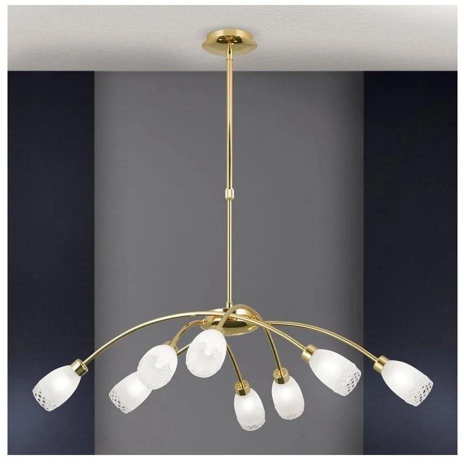 Orion - CARLA rúddal szerelt csillár 8xG9/28W/230V arany