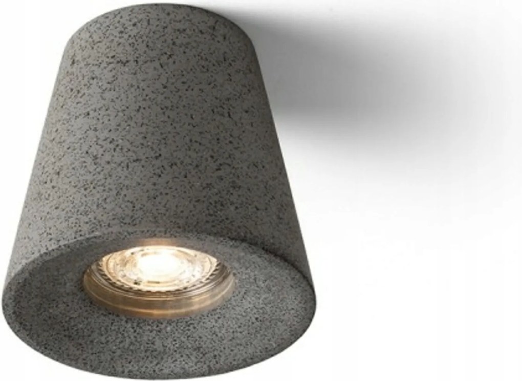 Rendl Volca mennyezeti lámpa beton sötét gránit, GU10, 5W, modern design