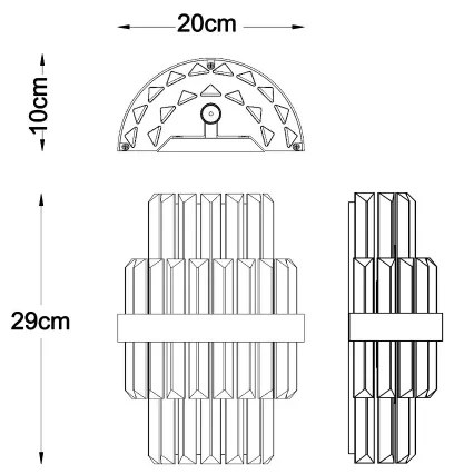 Zuma Line W0567-02A-B52G - Fali lámpa CONSTANTINOPLE 2xG9/28W/230V arany