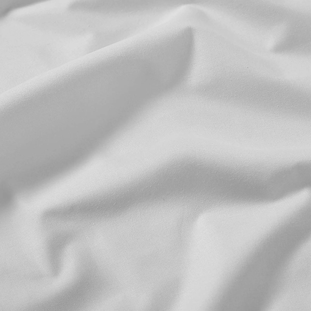 Goldea körgumis pamut lepedő - világosszürke 120 x 200 cm