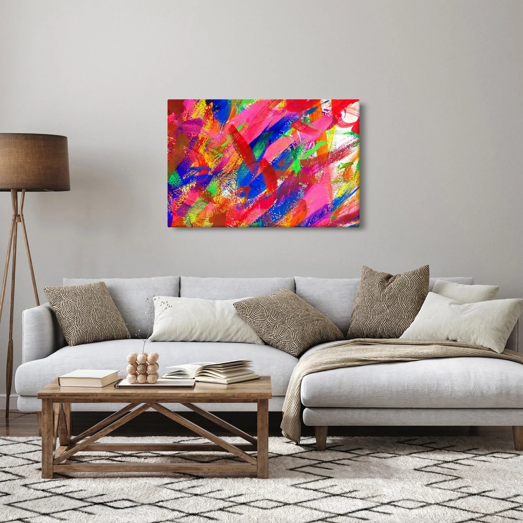 Kép - Színes absztrakció (90x60 cm)