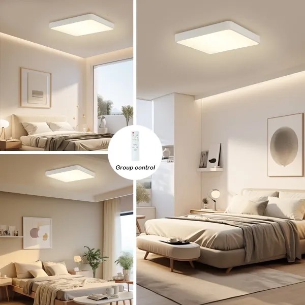 Brilagi - LED dimmelhető lámpa POOL SQUARE LED/36W/230V 3000-6000K 40x40 cm fehér+DO