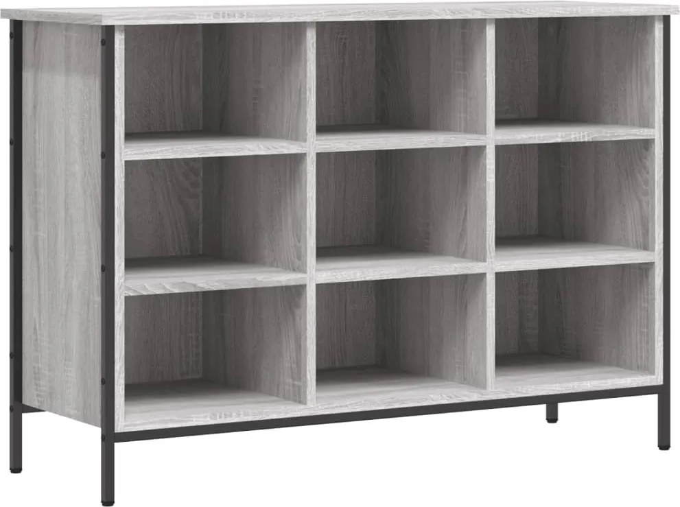 vidaXL szürke sonoma színű szerelt fa cipősszekrény 100x35x70 cm