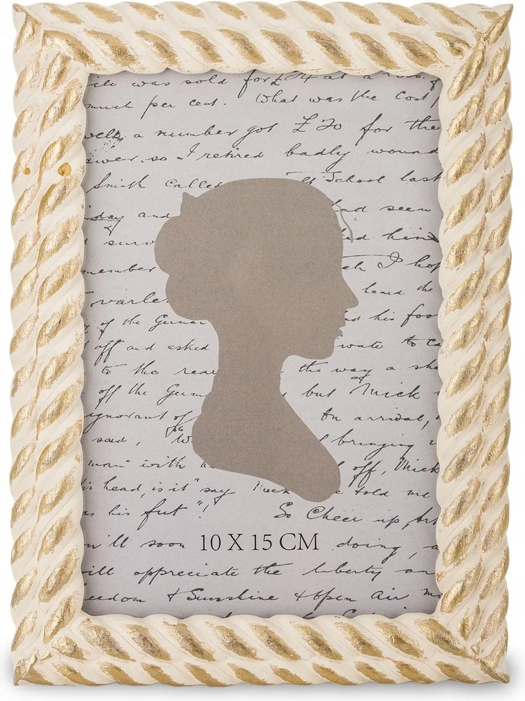 Álló képkeret téglalap alakú arany 10 x 15