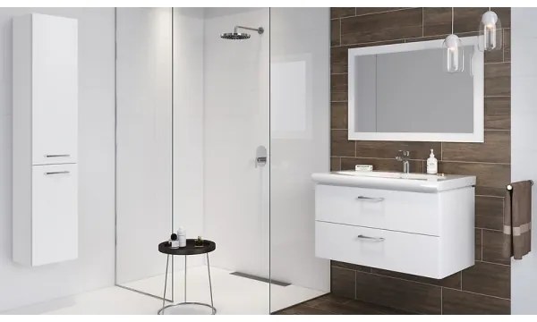 Cersanit S801-338-DSM – LARA 80 cm fehér fali fürdőszobaszekrény mosdóval