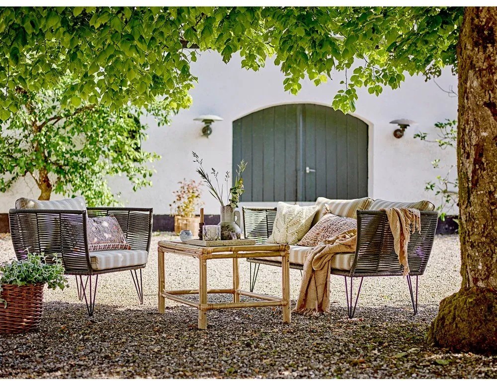 Bambusz kerti dohányzóasztal 60x90 cm Sole – Bloomingville