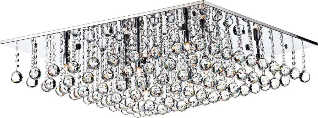 DAR LIGHTING ABA4750 ABACUS Kristály Mennyezeti Lámpa Csiszolt Króm G9 IP20