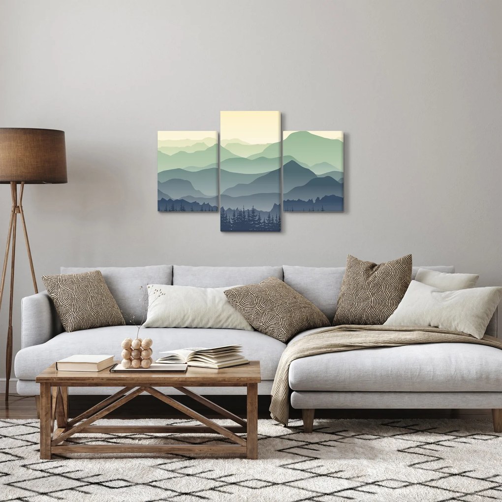 Kép - Forest Mountain (90x60 cm)