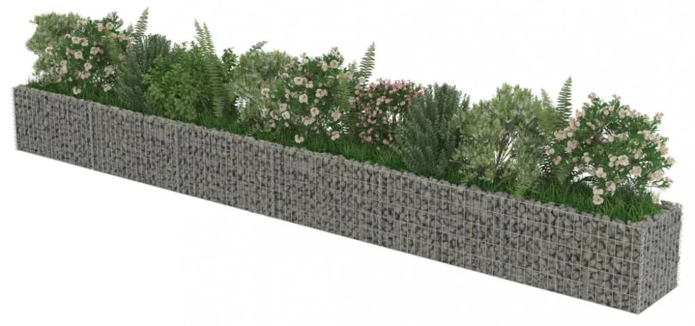 horganyzott acél gabion magaságyás 540 x 50 x 50 cm