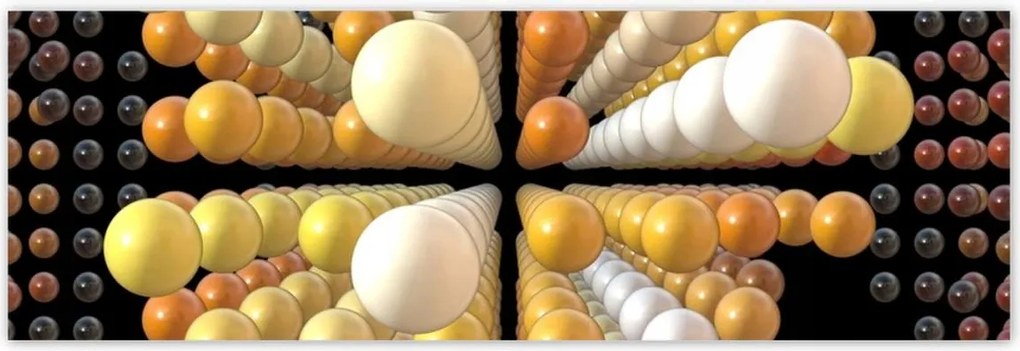 Poszterek 200x66 Narancssárga absztrakt