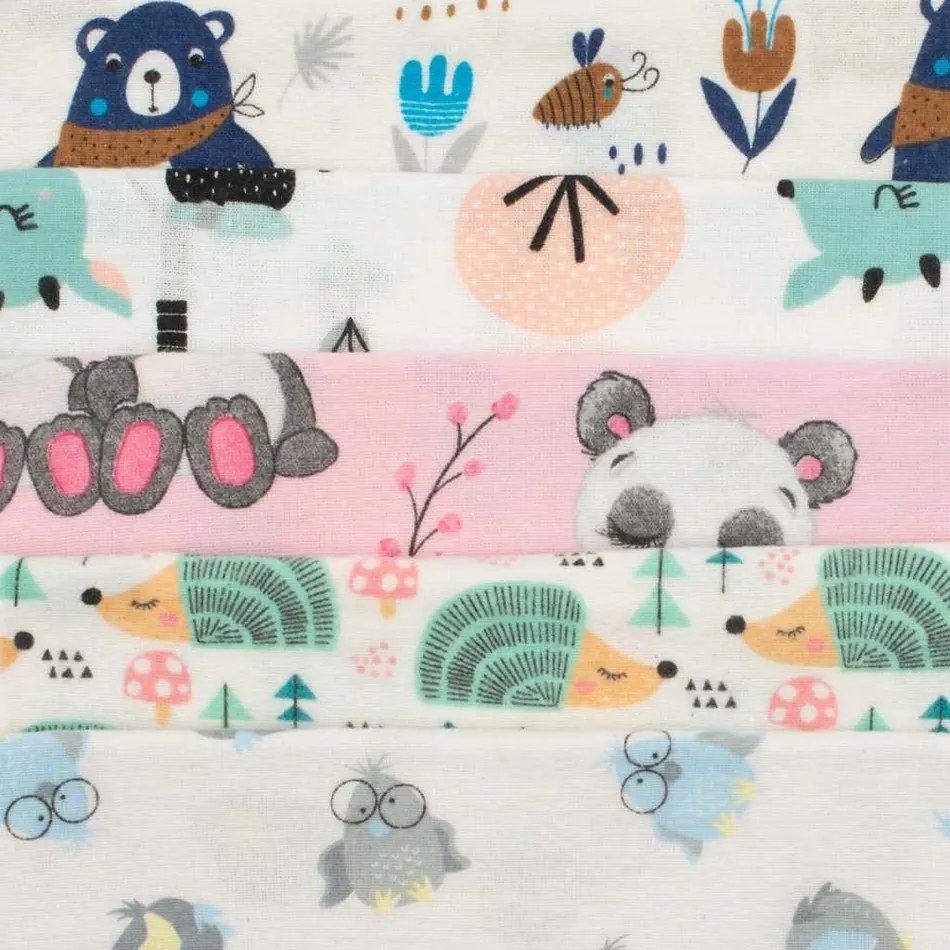 New Baby Standard flanel pelenka mintával, 70 x 80 cm, 10 db-os szett