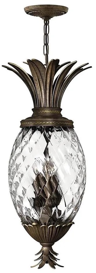 Hinkley HK-PLANT4-P-PZ - Csillár láncon PLANTATION 4xE14/40W/230V bronz