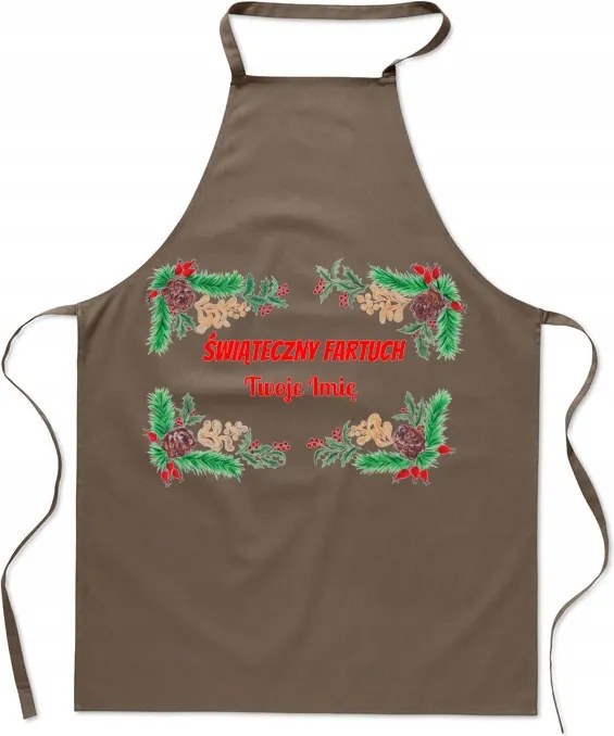 Karácsonyi ajándék Konyhai kötény az Ön neve