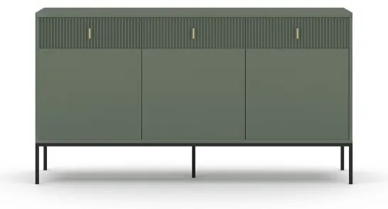 SUE komód zöld/fekete