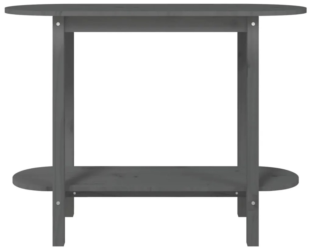 Szürke tömör fenyőfa tálalóasztal 110 x 40 x 80 cm