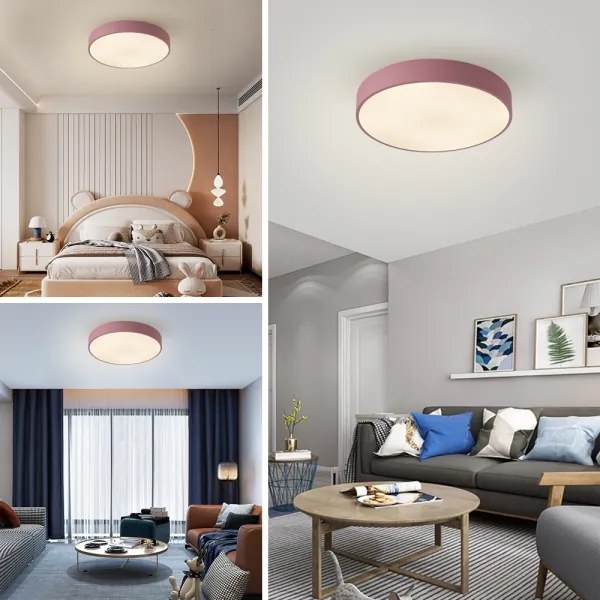 Brilagi - dimmelhető LED mennyezeti lámpa POOL LED/60W/230V 3000-6000K 50 cm rózsaszín+Távirányító