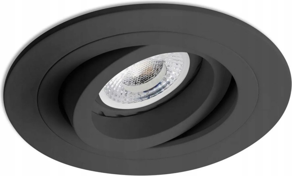 Faro Radón Rct süllyesztett, állítható mennyezeti lámpa fekete 8W GU10 IP20