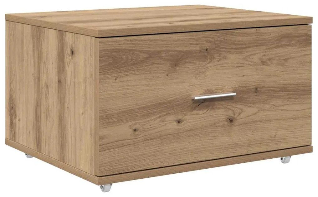 Asztal fiókkal kézműves tölgy 131.5 x 50 x 106.5 cm Faanyag