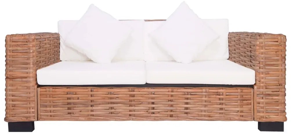 2 darabos természetes rattan kerti ülőgarnitúra