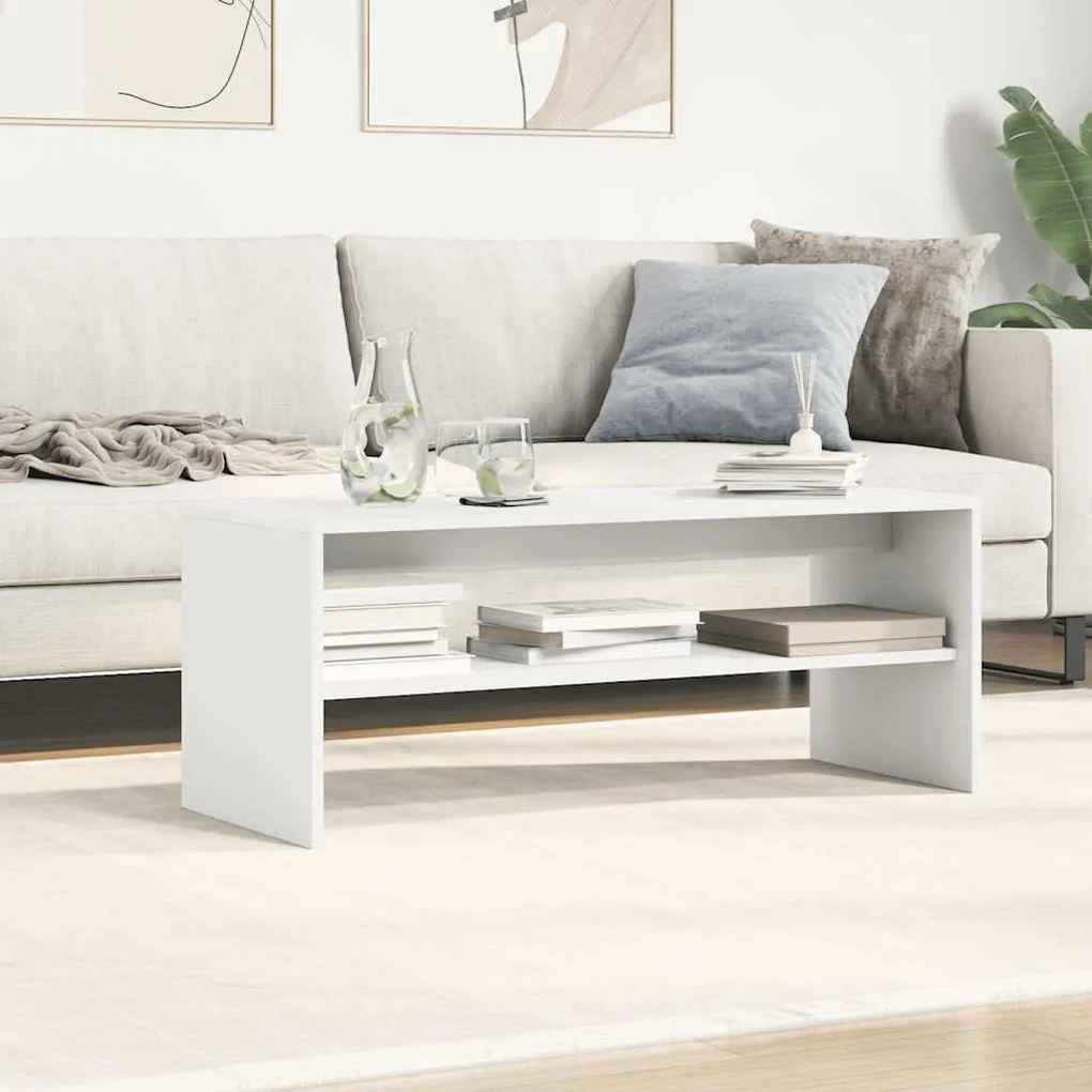 fehér forgácslap TV-szekrény 100 x 40 x 40 cm