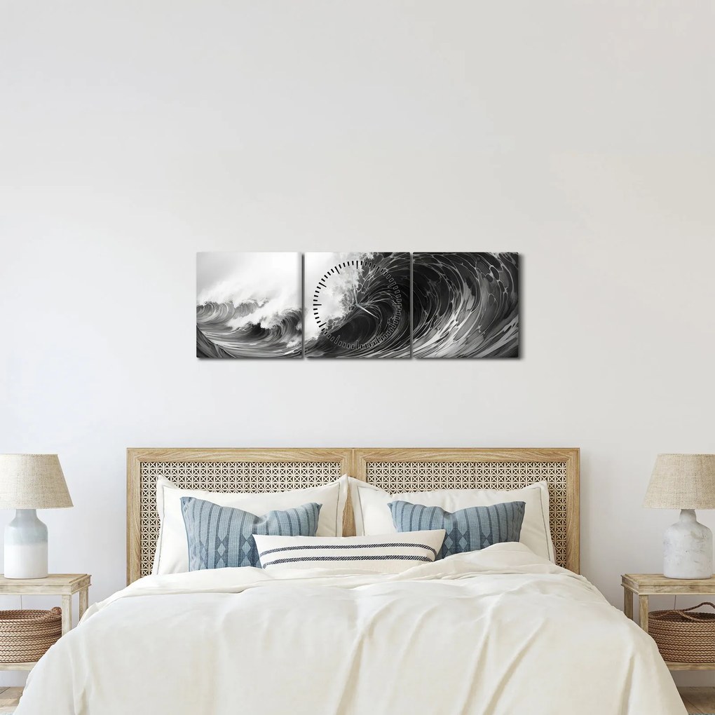 Kép - Hullámok festése (órával) (90x30 cm)