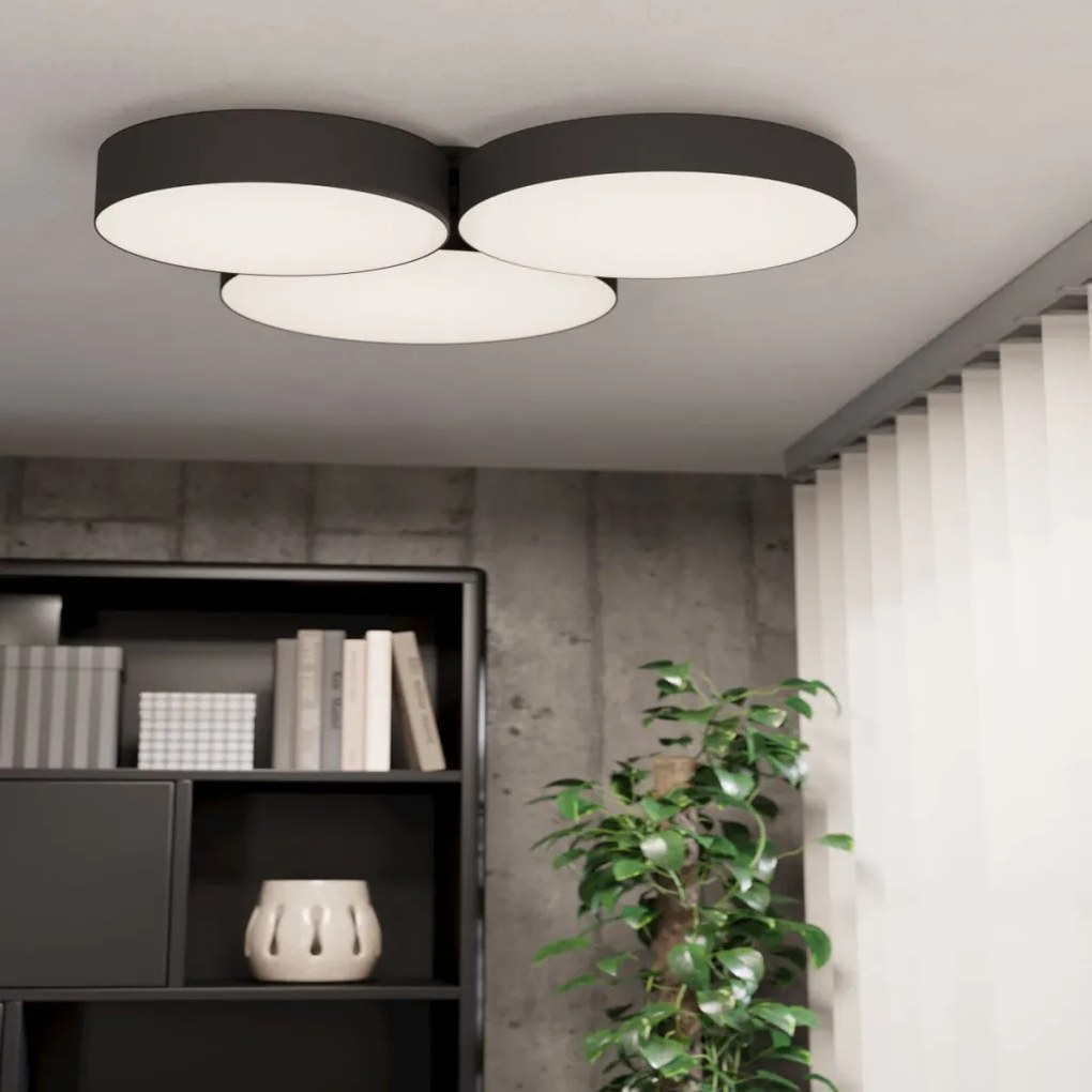EGLO 900853 BARBANO-Z Ernyős Mennyezeti Lámpa Fehér, Fekete LED IP20