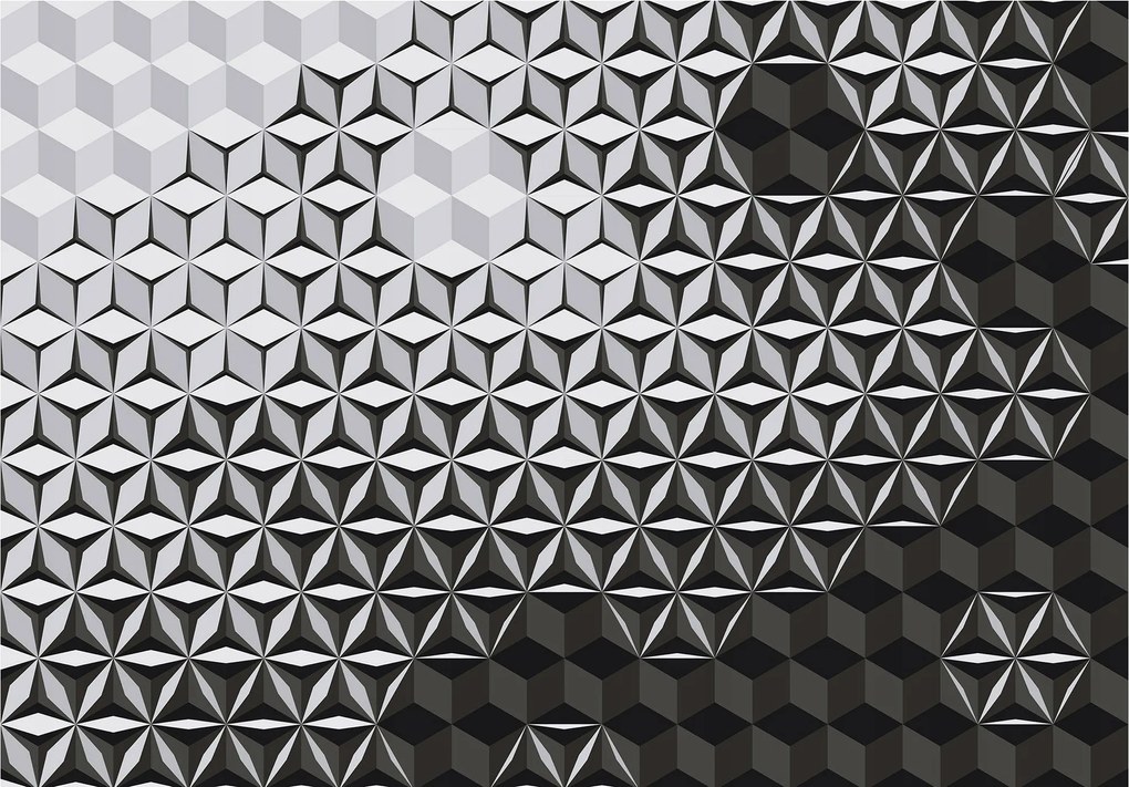 Fotótapéta Geometrikus 3D minta 368x254 vinil +ragasztó