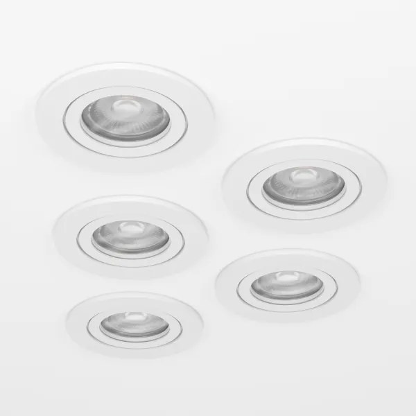Eglo 902263 - 5 darabos LED beépíthető mennyezeti spotlámpa BARRANCO LED/4,8W/230V fehér