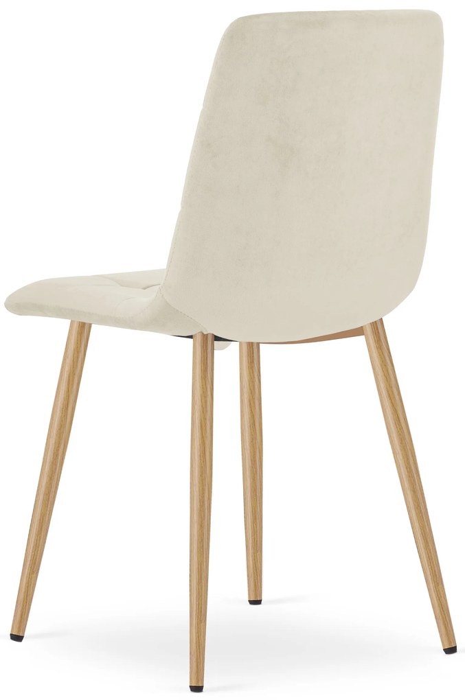 AKCIÓ Világos bézs bársony szék KARA II. osztály