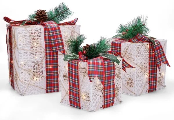 Brilagi - SZETT 3x LED Kültéri karácsonyi dekoráció LED/230V IP44 ajándékok