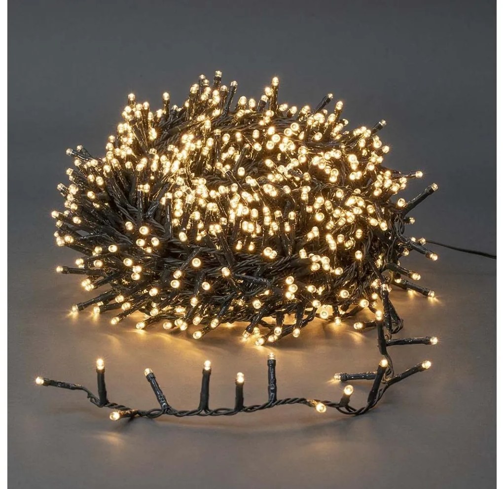 Nedis Nedis CLCC1200- LED Kültéri karácsonyi lánc 1200xLED/7 funkciós 27m IP44 meleg fehér NE0520