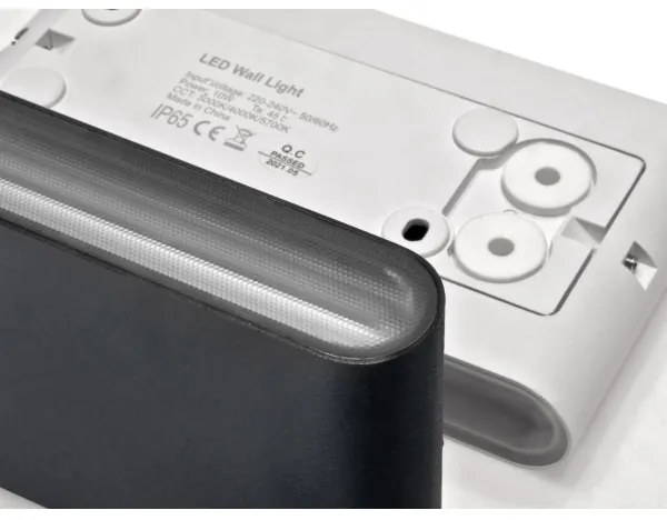 LED2 - LED Kültéri fali lámpa FLAT 2xLED/3W/230V IP65 fehér