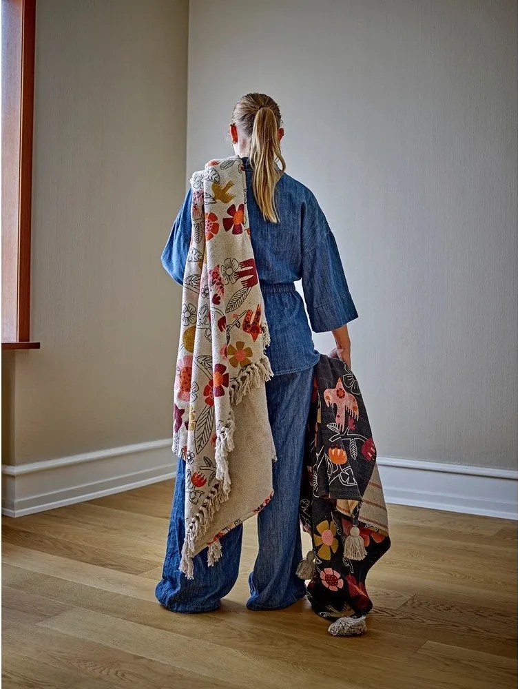 Pamutkeverék takaró 130x160 cm Vivielle – Bloomingville