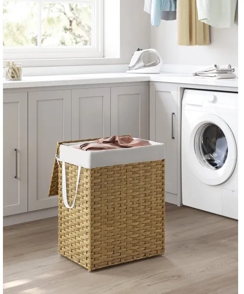 FLYN rattan szennyeskosár